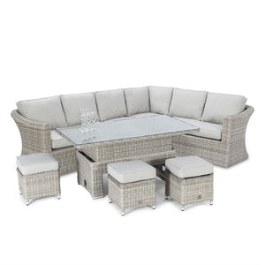 Maze Rattan Oxford Deluxe Modular Corner Rising Dining Set