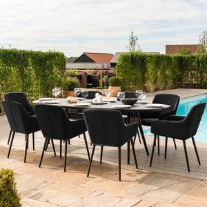 Maze Zest 8 Seater Oval Outdoor Fabric Dining Set