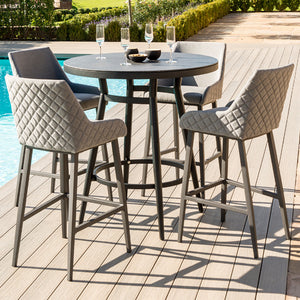 Maze Lounge Regal 4 Seater Outdoor Fabric Round Bar Set